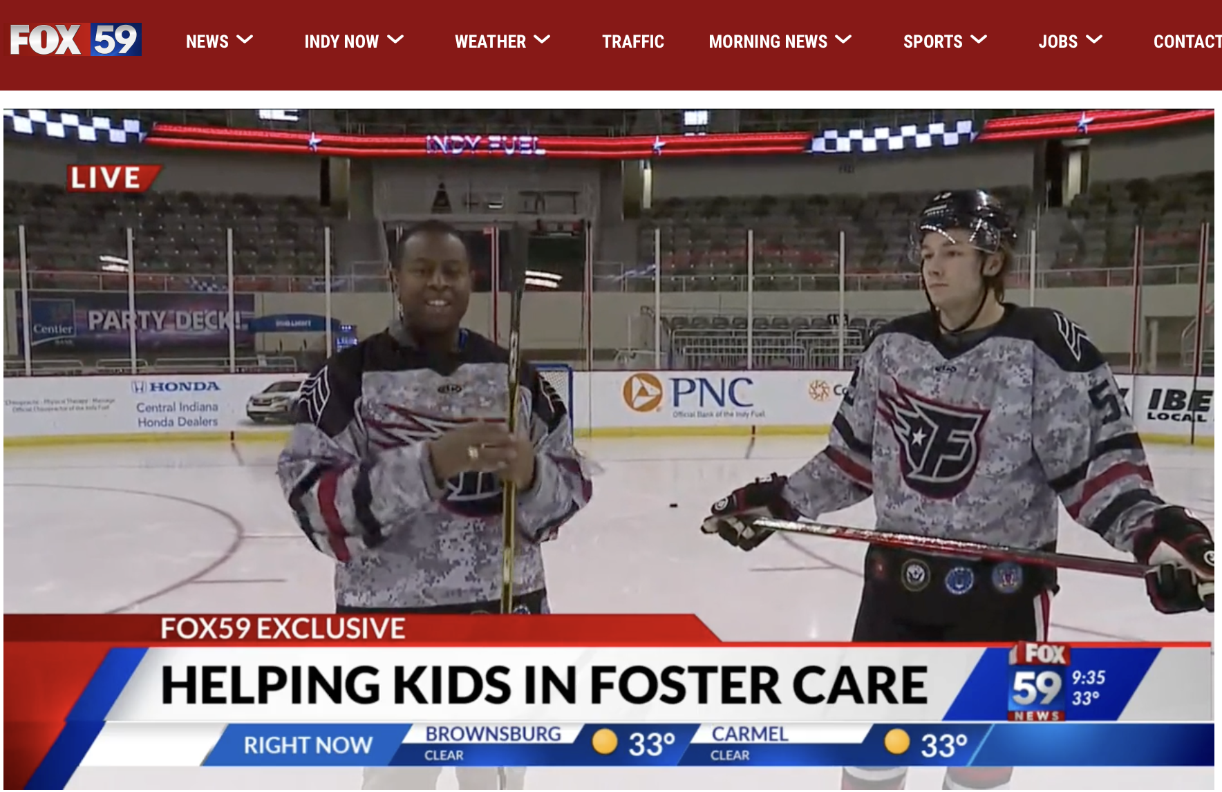 Fox reporter and Indy Fuel player discuss packing comfort cases