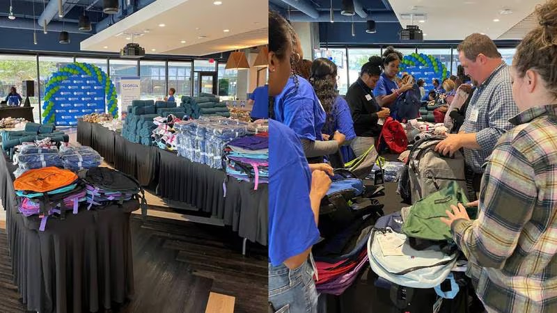 Organizations provide children in Georgia foster care system with bags, essential items
